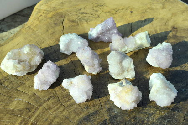 Natural Mini Pale Amethyst, Mixed Colour Spirit Quartz Specimens  x 60 From Boekenhouthoek, South Africa - TopRock