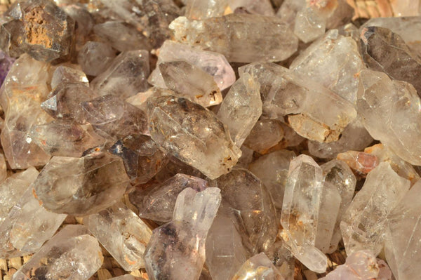 Natural Smokey Amethyst Window Quartz Crystals x 1.1 Kg Lot From Chiredzi, Zimbabwe - TopRock