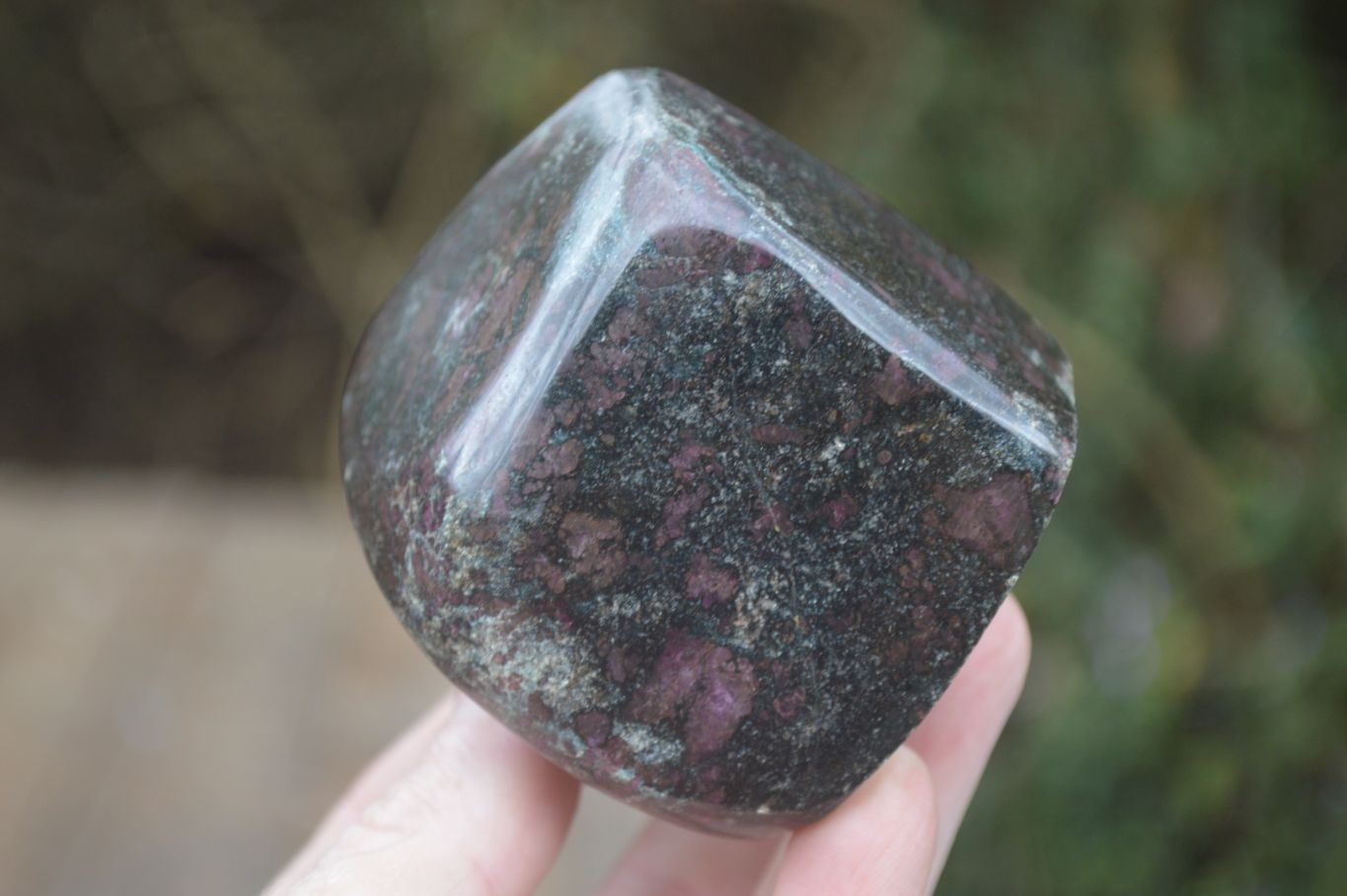 Polished Fluorescent Ruby Corundum In Chrome Verdite Free Forms x 4 From Zimbabwe - Toprock Gemstones and Minerals 