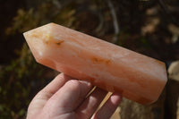 Polished Orange Twist Calcite Points x 3 From Maevantanana, Madagascar - Toprock Gemstones and Minerals 