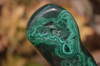 Polished Malachite Free Forms x 3 From Kolwezi, Congo - Toprock Gemstones and Minerals 