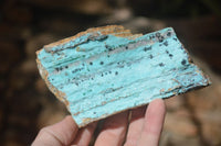 Natural Blue Drusy Coated Chrysocolla & Malachite Specimens x 4 From Congo - Toprock Gemstones and Minerals 