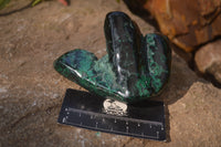 Polished Malachite Free Forms x 3 From Kolwezi, Congo - Toprock Gemstones and Minerals 