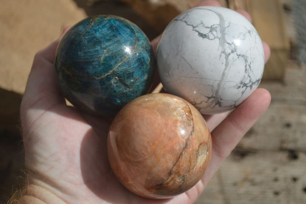 Polished Lovely Mixed Selection Of Spheres  x 6 From Southern Africa - Toprock Gemstones and Minerals 