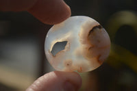 Polished Mini Ocean  Flower Agate Palm Stones  x 35 From Madagascar - Toprock Gemstones and Minerals 