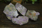 Natural Rough Stichtite & Serpentine Specimens x 4 From Barberton, South Africa - Toprock Gemstones and Minerals 