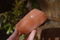 Polished Orange Twist Calcite Points x 3 From Maevantanana, Madagascar - Toprock Gemstones and Minerals 