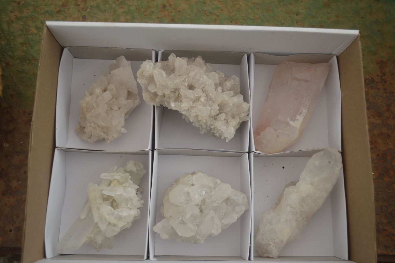 Natural Clear Quartz Specimens  x 6 From Mpika, Zambia - Toprock Gemstones and Minerals 