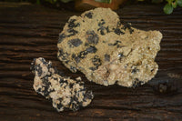 Natural Schorl Black Tourmaline Specimens x 2 From Erongo, Namibia - Toprock Gemstones and Minerals 