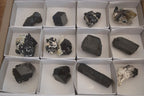 Natural Schorl Black Tourmaline Specimens x 13 From Erongo, Namibia - Toprock Gemstones and Minerals 