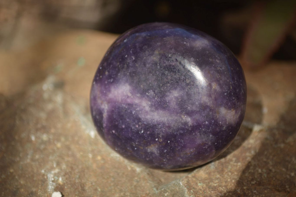 Polished  Purple Lepidolite Palm Stones  x 6 From Zimbabwe - Toprock Gemstones and Minerals 
