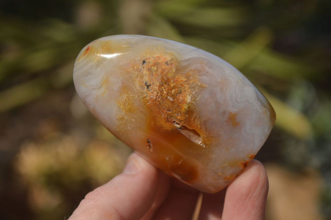 Polished Dendritic Agate Standing Free Forms  x 6 From Moralambo, Madagascar - Toprock Gemstones and Minerals 