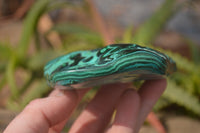 Polished Malachite Free Forms x 3 From Kolwezi, Congo - Toprock Gemstones and Minerals 