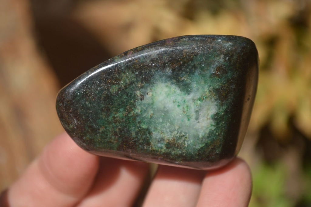 Polished Fluorescent Ruby Corundum In Chrome Verdite Free Forms x 5 From Mazoe, Zimbabwe - Toprock Gemstones and Minerals 