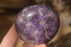 Polished  Purple Lepidolite Palm Stones  x 6 From Zimbabwe - Toprock Gemstones and Minerals 