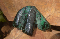 Polished Malachite Free Forms x 3 From Kolwezi, Congo - Toprock Gemstones and Minerals 