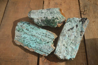 Natural Drusy Coated Chrysocolla & Malachite Dolomite Specimens x 3 From Likasi, Congo - Toprock Gemstones and Minerals 