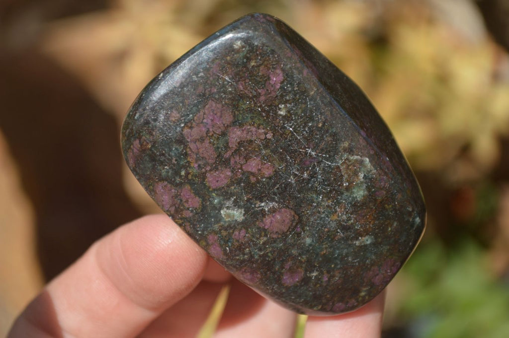 Polished Fluorescent Ruby Corundum In Chrome Verdite Free Forms x 5 From Mazoe, Zimbabwe - Toprock Gemstones and Minerals 