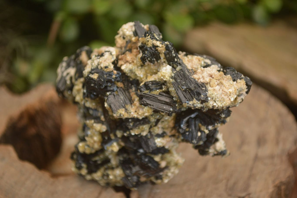 Natural Schorl Black Tourmaline Specimens x 2 From Erongo, Namibia - Toprock Gemstones and Minerals 
