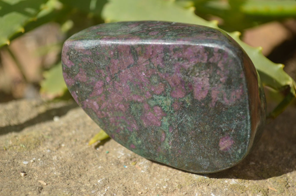 Polished Fluorescent Ruby Corundum In Chrome Verdite Free Forms x 5 From Mazoe, Zimbabwe - Toprock Gemstones and Minerals 