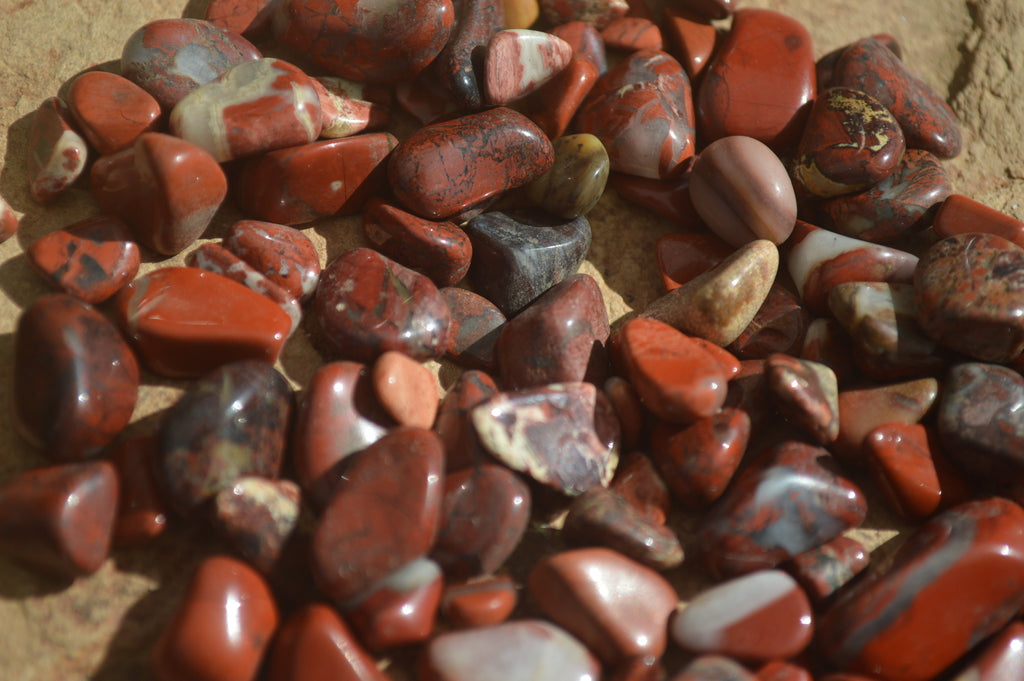 Polished Mini Craft Red Jasper Tumble Stones - Sold per 500 g - From Northern Cape, South Africa - Toprock Gemstones and Minerals 