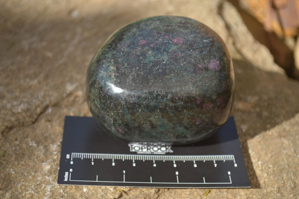 Polished Fluorescent Ruby Corundum In Chrome Verdite Free Forms x 5 From Mazoe, Zimbabwe - Toprock Gemstones and Minerals 