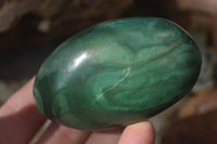 Polished  Large Green Verdite Galet / Palm Stones x 9 From Zimbabwe - Toprock Gemstones and Minerals 