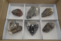 Natural Smokey Quartz Crystals x 6 From Zomba, Malawi - Toprock Gemstones and Minerals 