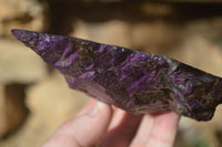 Polished One Side Polished Purpurite Free Forms x 3 From Erongo, Namibia - Toprock Gemstones and Minerals 