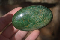 Polished  Large Green Verdite Galet / Palm Stones x 9 From Zimbabwe - Toprock Gemstones and Minerals 