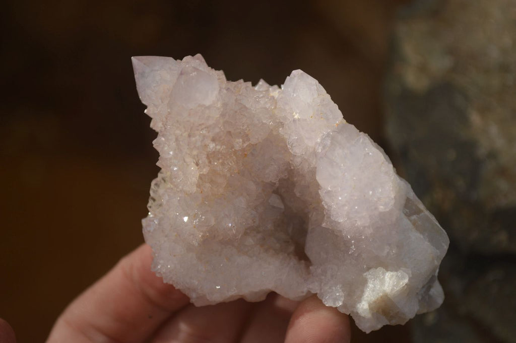 Natural Pale Lilac Spirit Quartz Clusters x 6 From Boekenhouthoek, South Africa - Toprock Gemstones and Minerals 