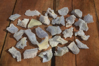 Natural Etched Blue Chalcedony Specimens x 70 From Nsanje, Malawi - Toprock Gemstones and Minerals 
