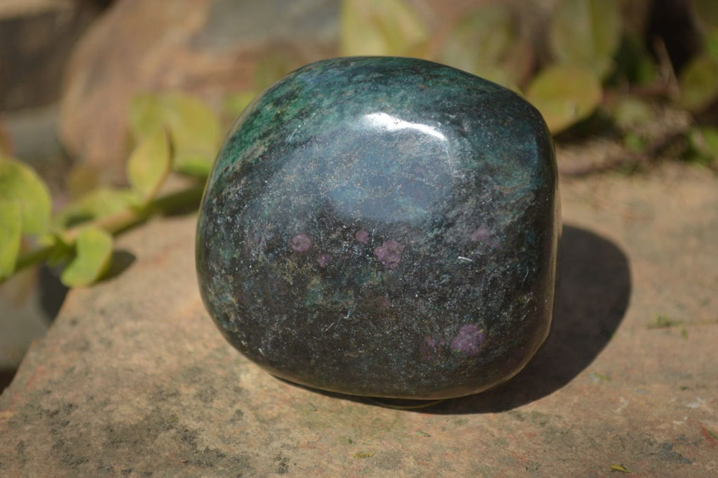 Polished Fluorescent Ruby Corundum In Chrome Verdite Free Forms x 5 From Mazoe, Zimbabwe - Toprock Gemstones and Minerals 