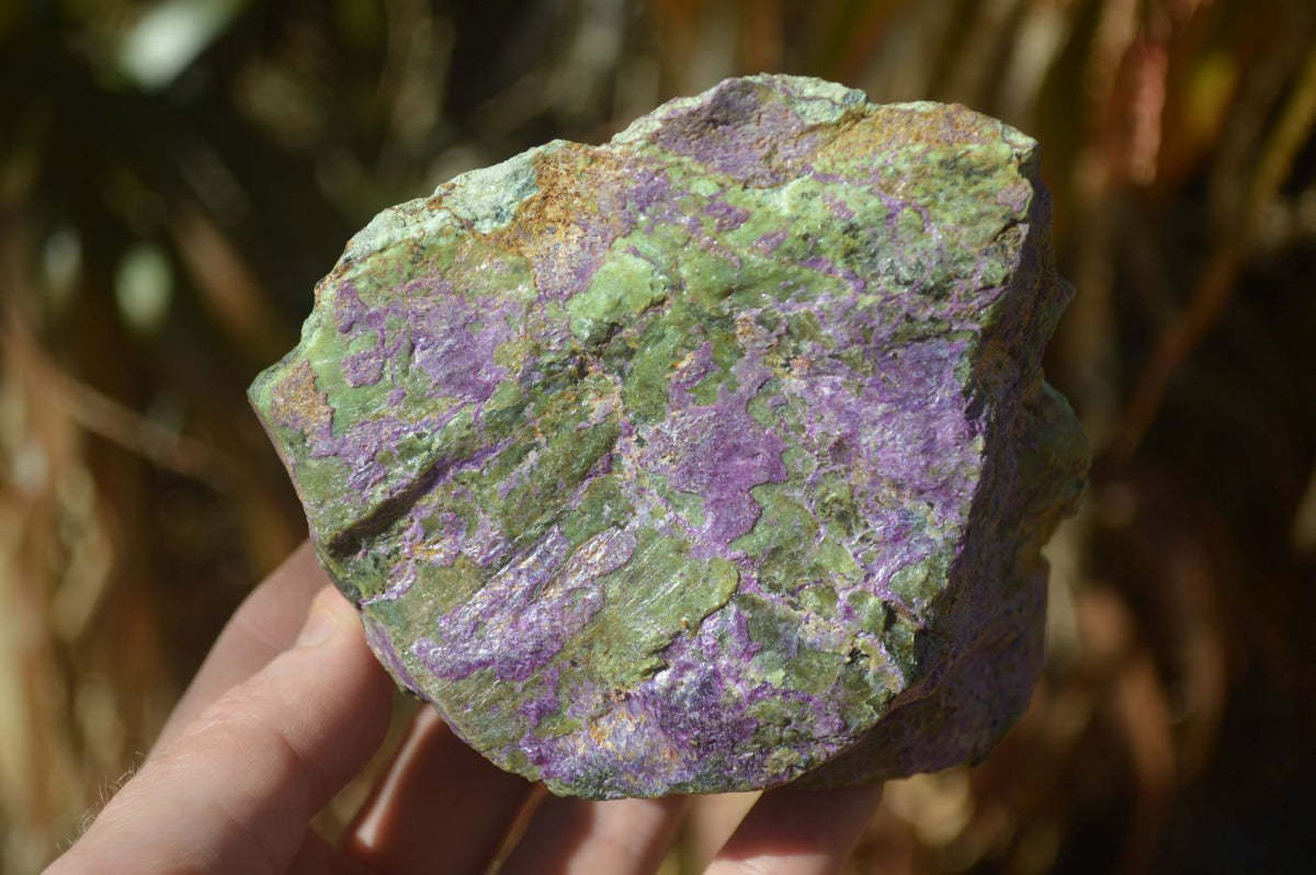 Natural Rough Stichtite & Serpentine Specimens x 4 From Barberton, South Africa - Toprock Gemstones and Minerals 
