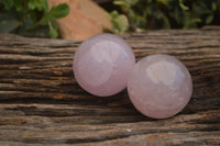 Polished Star Rose Quartz Spheres x 6 From Ambatondrazaka, Madagascar - TopRock