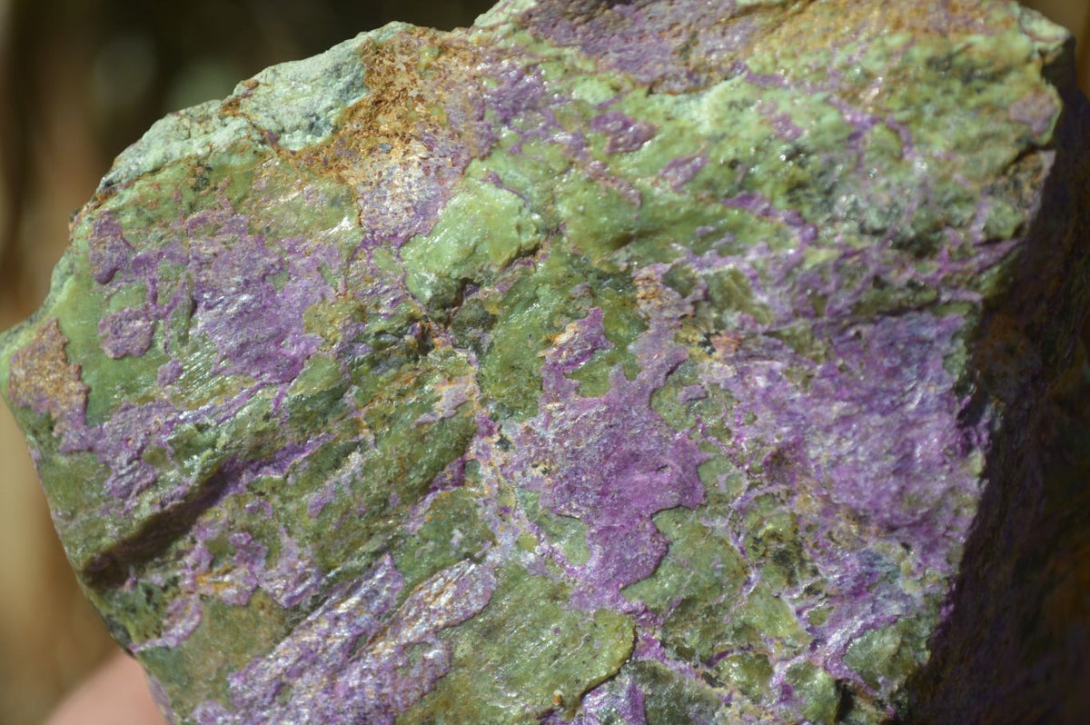 Natural Rough Stichtite & Serpentine Specimens x 4 From Barberton, South Africa - Toprock Gemstones and Minerals 