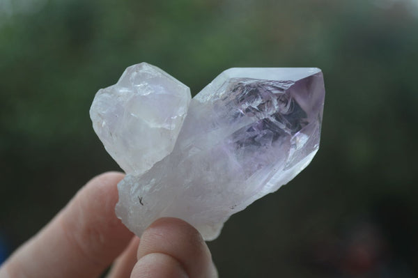 Natural Single Jacaranda Amethyst Crystals  x 35 From Zambia