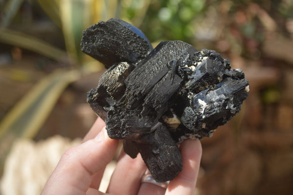 Natural Schorl Black Tourmaline Specimens x 3 From Erongo, Namibia