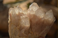 Natural Cascading Smokey Quartz Clusters x 3 From Luena, Congo - Toprock Gemstones and Minerals 
