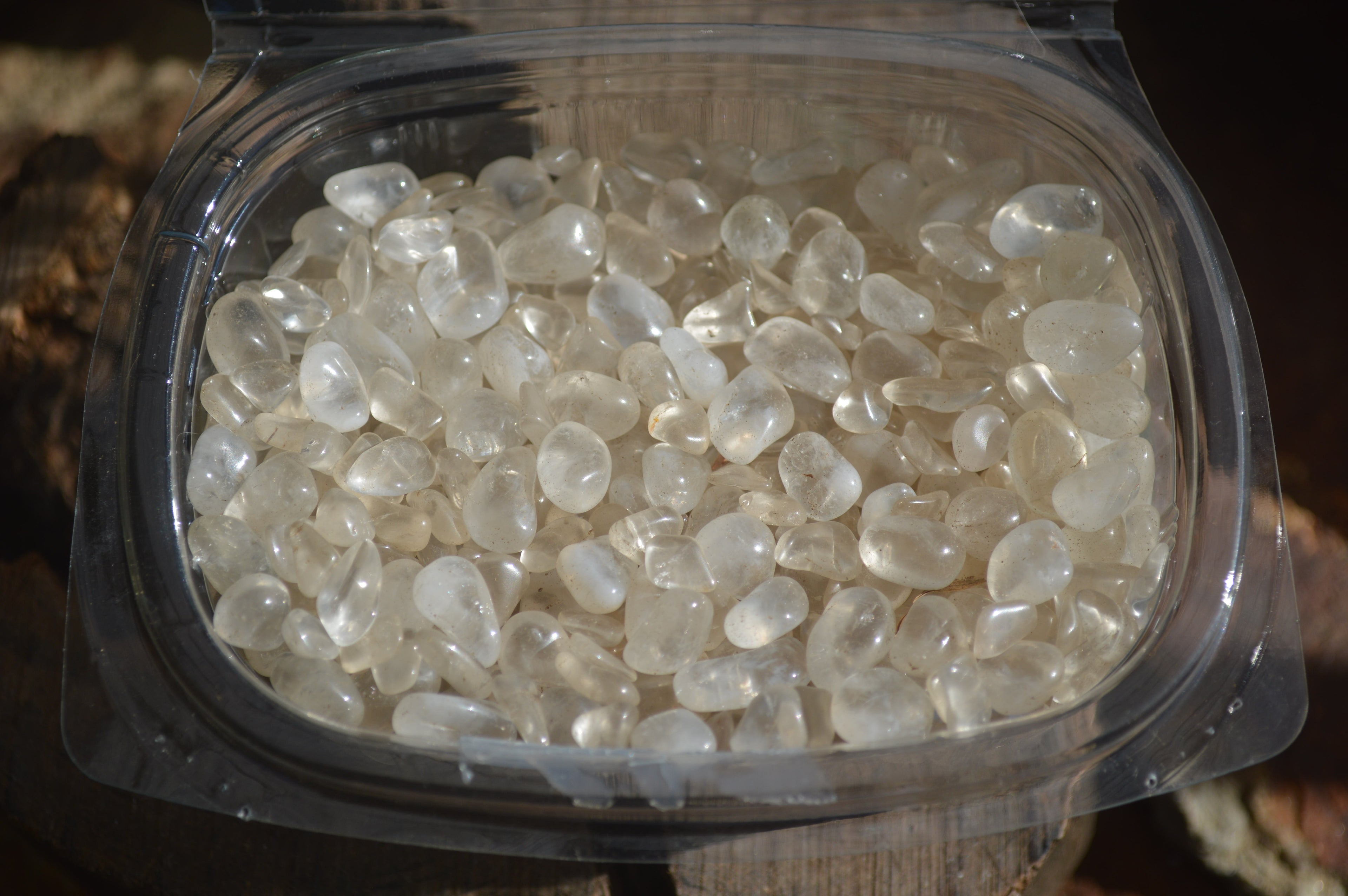Polished Mini Craft Clear Quartz Tumble Stones - Sold per 500 g - From Mozambique - Toprock Gemstones and Minerals 