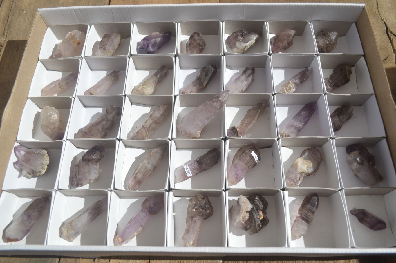 Natural Skeletal Amethyst Crystals  x 35 From Chiredzi, Zimbabwe - Toprock Gemstones and Minerals 