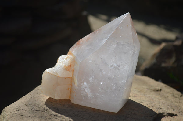 Polished Large Clear Quartz Crystal x 1 From Madagascar - Toprock Gemstones and Minerals 