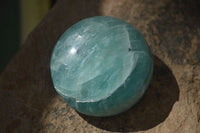 Polished Blue Amazonite Palm Stones  x 12 From Ambositra, Madagascar - Toprock Gemstones and Minerals 