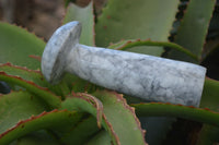 Polished Large Howlite Mushrooms  x 3 From Zimbabwe - Toprock Gemstones and Minerals 