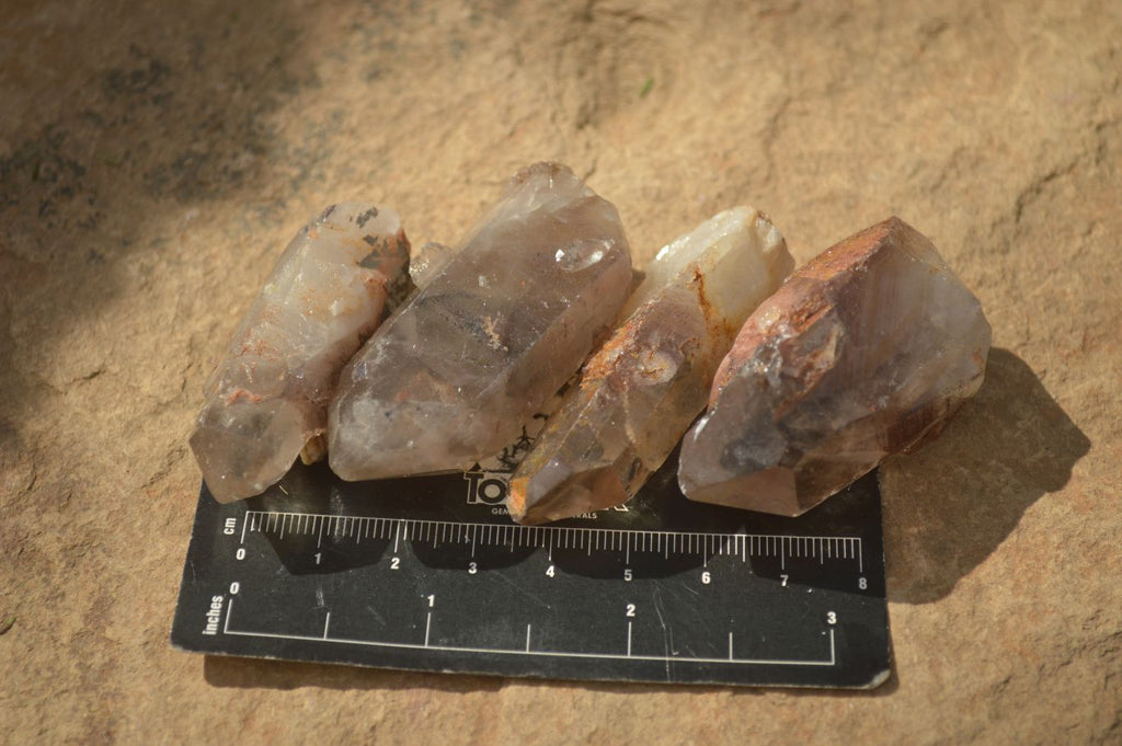 Natural Red Hematoid Quartz Crystals x 35 From Karoi, Zimbabwe - Toprock Gemstones and Minerals 