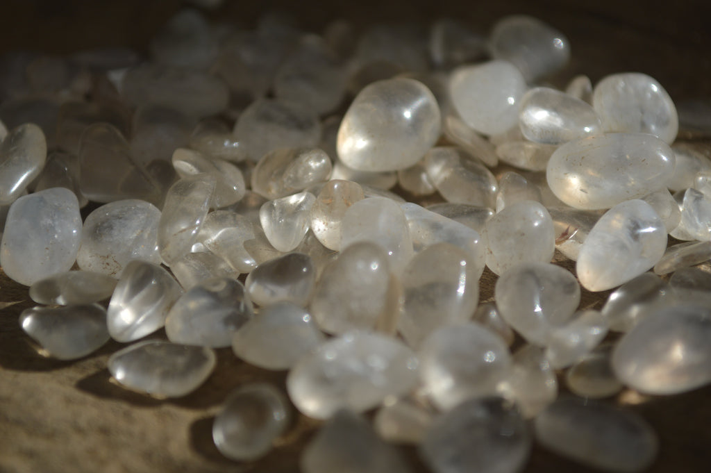 Polished Mini Craft Clear Quartz Tumble Stones - Sold per 500 g - From Mozambique - Toprock Gemstones and Minerals 