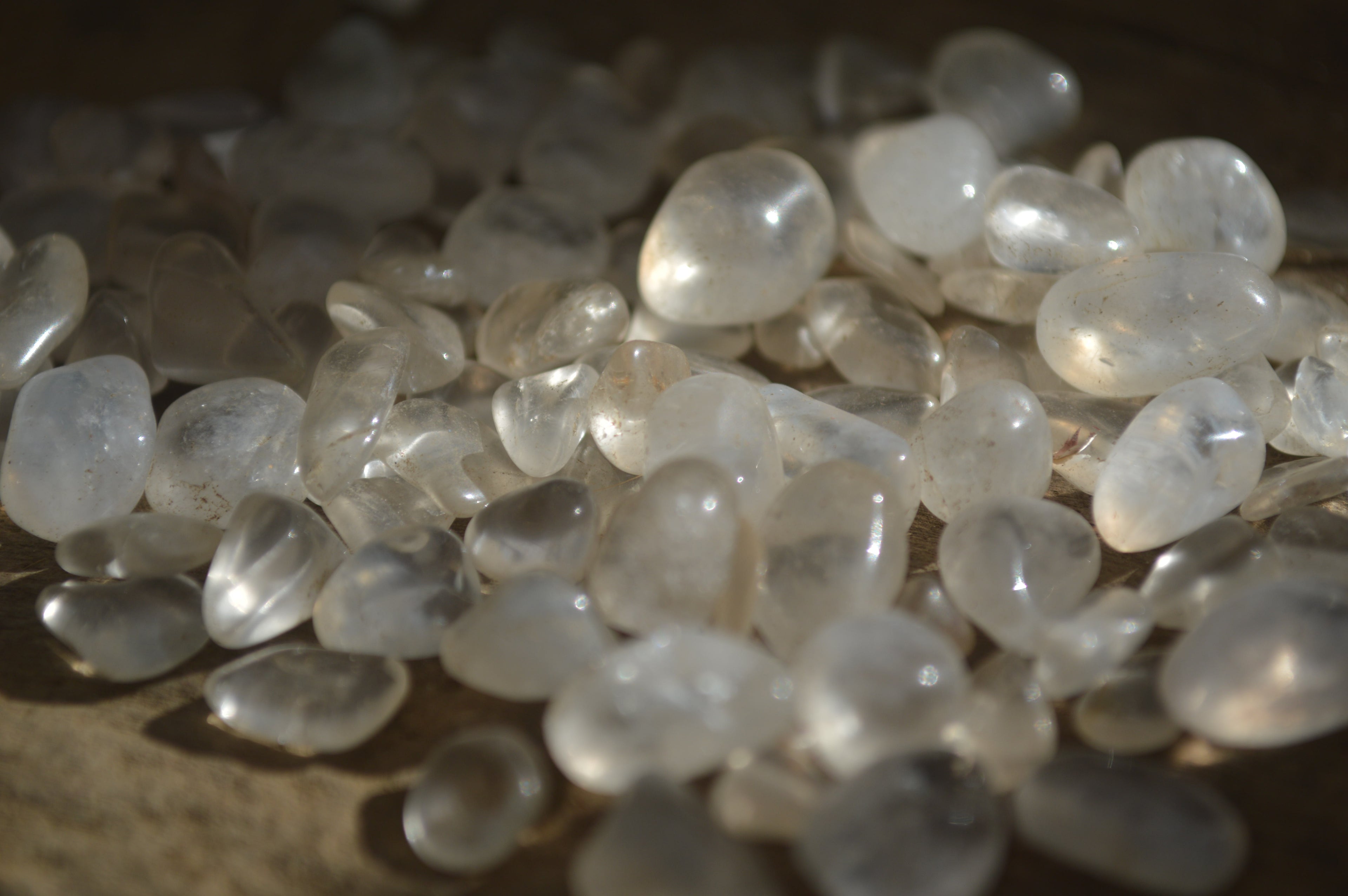 Polished Mini Craft Clear Quartz Tumble Stones - Sold per 500 g - From Mozambique - Toprock Gemstones and Minerals 