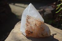 Polished Large Clear Quartz Crystal x 1 From Madagascar - Toprock Gemstones and Minerals 
