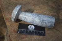 Polished Large Howlite Mushrooms  x 3 From Zimbabwe - Toprock Gemstones and Minerals 