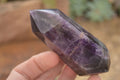 Polished Dark Purple Amethyst Points x 6 From Zambia - Toprock Gemstones and Minerals 